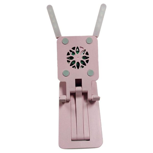 

pink deskmobile phone holder, heat dissipation and light multi-function lazy bracket, live broadcast bracket cell mounts & holders