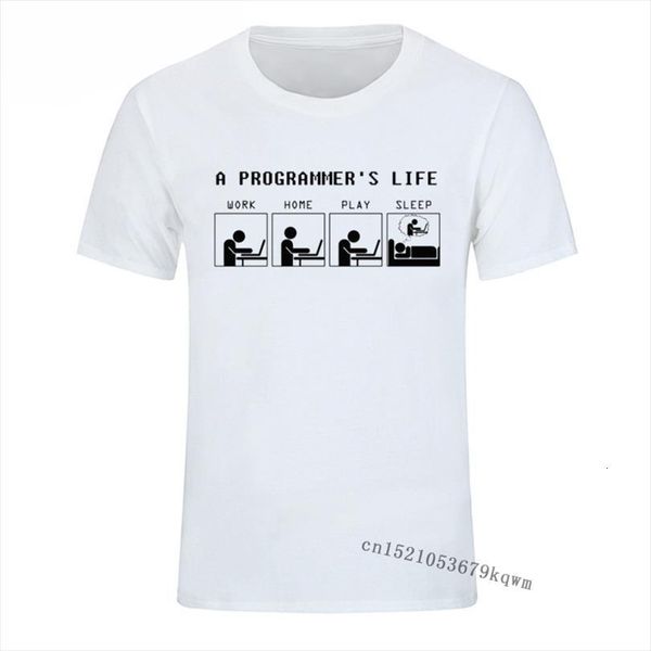 

computer code programmer life men t shirts engineer vintage aesthetic printed tees drop shipipng, White;black