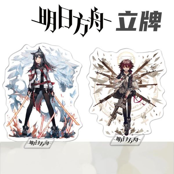 

jewelry pouches, bags anime arknights acrylic stand figure exusiai meteorite amiya mousse creativity deskstanding plate packaging displa, Pink;blue