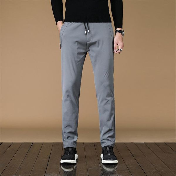 

plus size 36 38 casual women pants sportswear classic straight full length trousers man breathable male track, Black