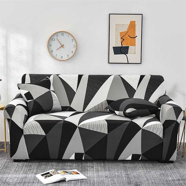 Tampa do sofá Floral Impressão All-Inclusive Sofa Covers para sala de estar sofá Toalha Mobiliário Case Poltrona Capa 211102