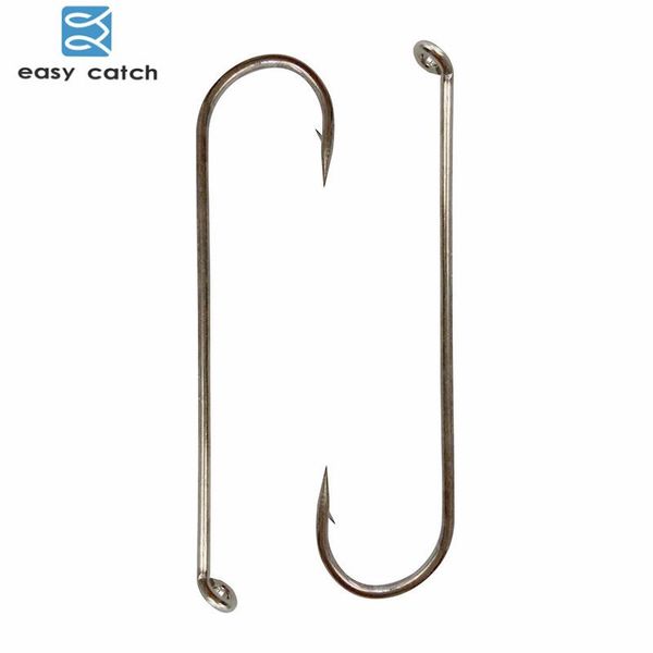 

fishing hooks easy catch 100pcs 79580 high carbon steel white long shank streamer dry tying for hook size 2 4 6 8 10