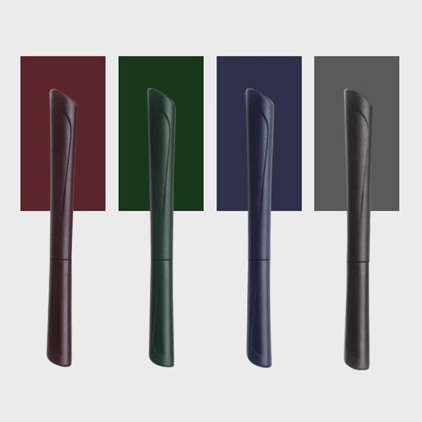 

fountain pens matte aluminum alloy pen ink chinese style bent nib 0.6mm stationary office school supplies writing