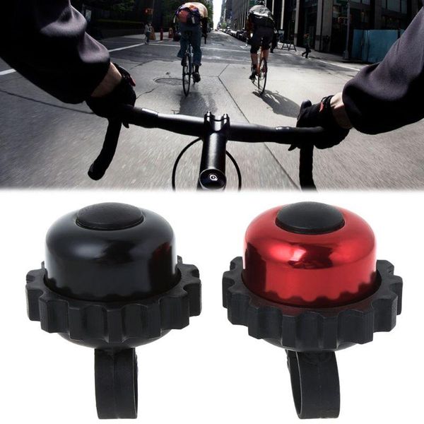 

bike horns 1pc bicycle bell rotation gear aluminum alloy horn safety alarm cycling sound wholesale w20