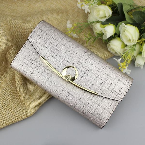 

genuine leather womens wallet fashion long large capacity 3 fold female wallets clutch ladies cowhide, Red;black