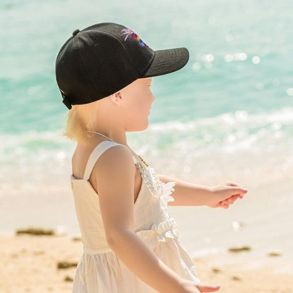 

caps & hats cute baby boy cap embroidery number baseball spring toddler girl outdoor visor summer children cotton sun hat, Yellow