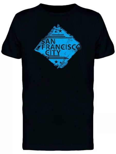 

san francisco city sign men's tee -image by shutterstock, White;black