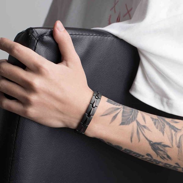 

bracelet [christmas gifts]fashion cool bracelet female minority hip hop ins fashion male hand string jewelry, Golden;silver