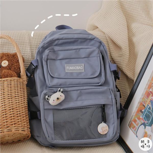 

high school student class backpack men's all-match large capacity travel