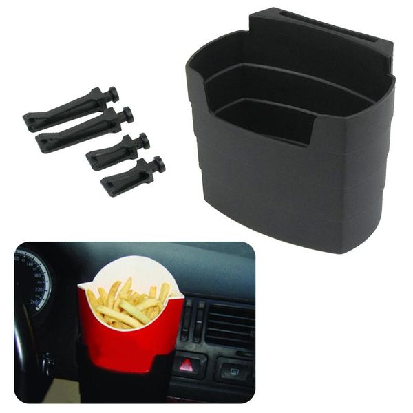 

car organizer black french fry holder chips cup rack interior storage box glove bucket phone universal bracket stowing tidying