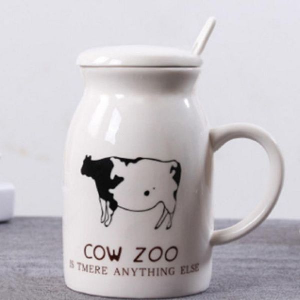 

mugs 250ml groceries creative3d cow style breakfast milk coffee ceramic cup promotional gifts white