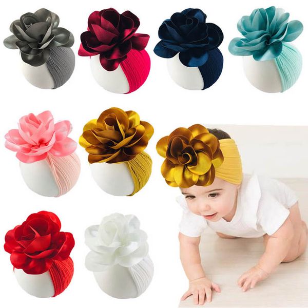 

girls hair accessories baby headbands childrens flower nylon hairband kids head bands newborn accessory b6835, Slivery;white