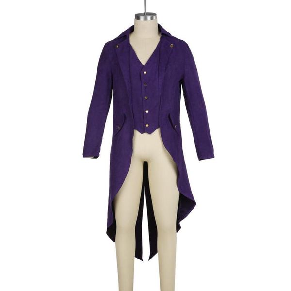 

men's trench coats men medievalÂ renaissance jacket cosplay costume solid color long uniform coat perfect gifts material breatha, Tan;black