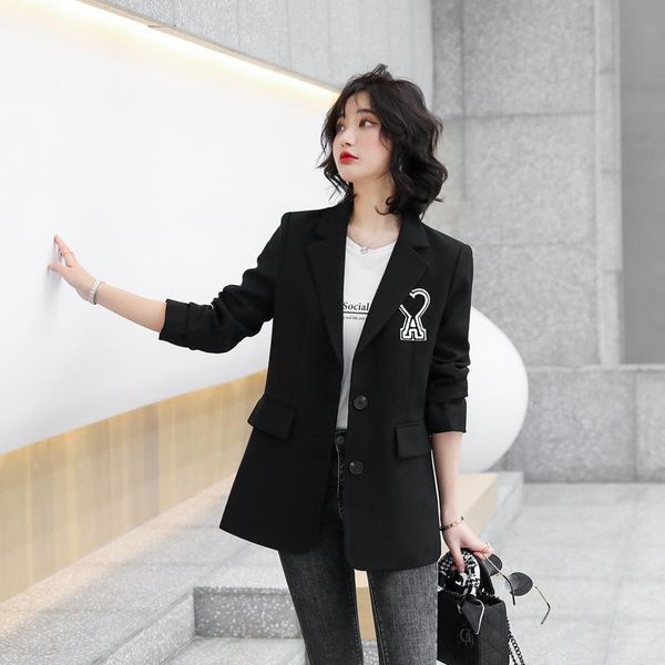 

women's suits & blazers casual jacket coat, White;black