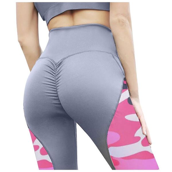 

women's leggings camouflage women colorful digital print stretch workout push up trousers fitness pants plus size legging, Black