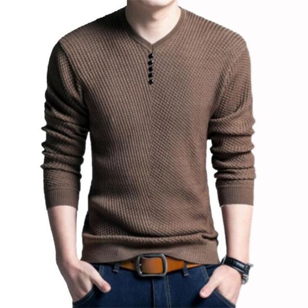 

men's sweaters 2021 spring knitwear slim fit-collarbottomed in autumn and winter solid color casual knit sweater, White;black