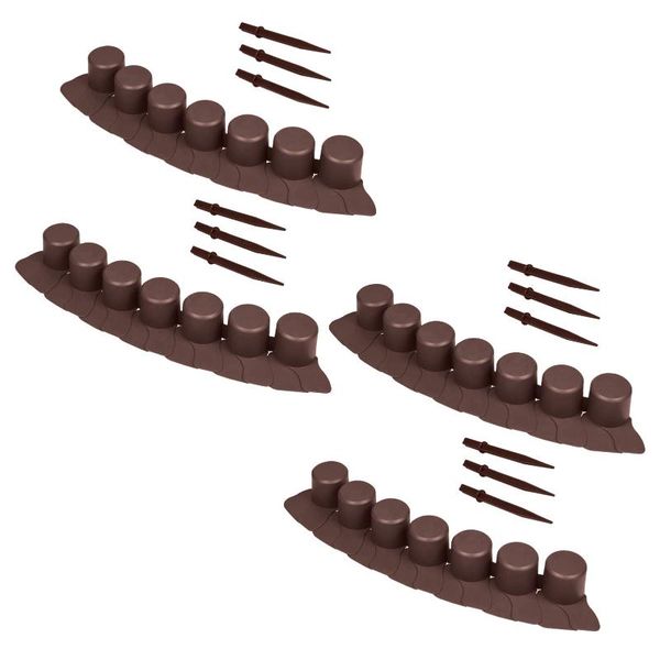 

fencing, trellis & gates 4pcs garden border edging plastic decorative lawn decor flexible trimmings raised borders of roads