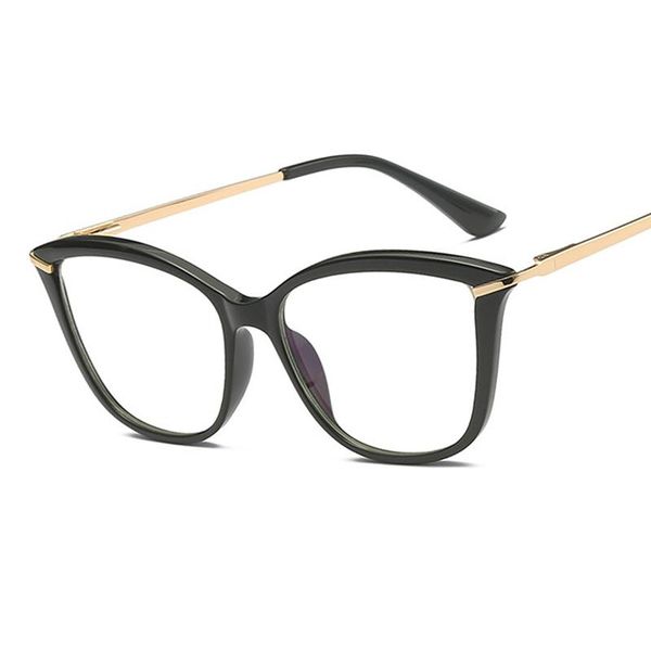 

sunglasses tr90 exquisite cat eye anti-blue light glasses frame spring leg optical fashion computer eyeglasses for men women, White;black