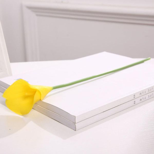 

decorative flowers & wreaths 10pcs elegant portable eco friendly diy floral fake calla lily plastic bouquet wedding decoration lightweight a