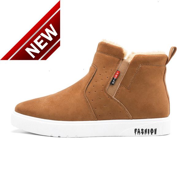 

2021 winter new snow boots plush thickened high shoes men's warm cotton, Black