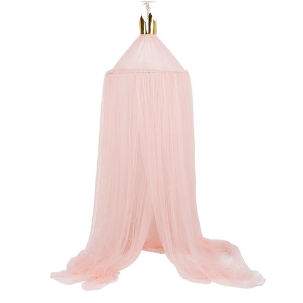 

mosquito net baby bed kids bedding round dome hanging canopy curtain children room decoration crib netting tent,pink
