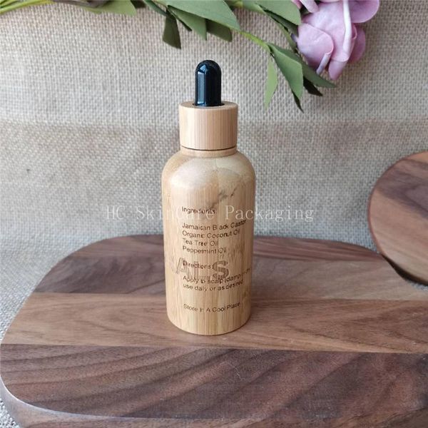 

storage bottles & jars 100pcs/lot 15ml 30ml 50ml all bamboo essential oil spray perfume 1oz wooden cream luxury packaging