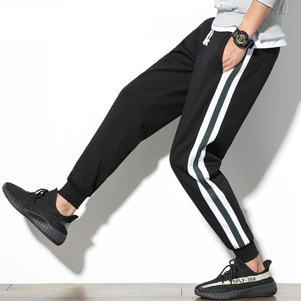 

men's pants 2021 spring summer casual black fashion men loose gyms runners clothing sweatpants