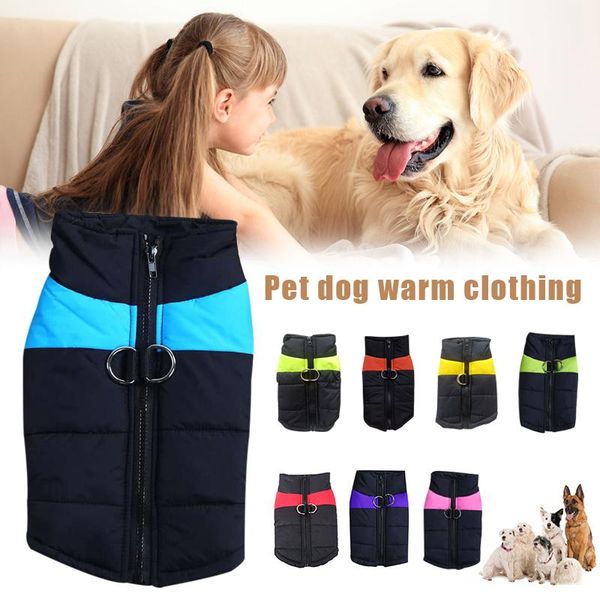 

dog apparel pet warm jacket winter coat clothes clothing vj-drop