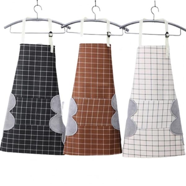

kitchen apron large pocket anti-scald coralsr fleece women home for aprons