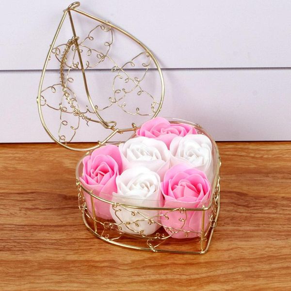 

soap rose gift box artificial flower decoration for wedding party valentine's day- wrap