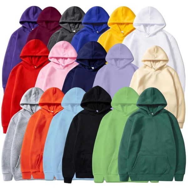 

men's hoodies & sweatshirts men woman fashion solid color red black gray pink autumn winter fleece hip hop hoody male brand casual