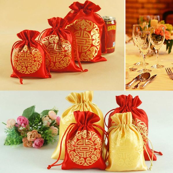 

gift wrap chinese traditional drawstring pouches storage jewelry presents bag wedding candy pouch bags wholesale