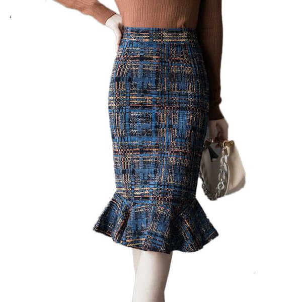 

two piece dress brand fashion printed women skirts elegant casual mermaid skirt office lady ruffles package hip ol plus size s-5xl, White