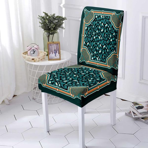 

chair covers floral printed cover dining elastic spandex stretch seat anti-dirty removable 1/2/4/6piece