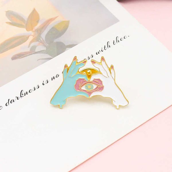 

fashionable and creative your hands are full of your trendy design alloy brooch jewelry, Gray