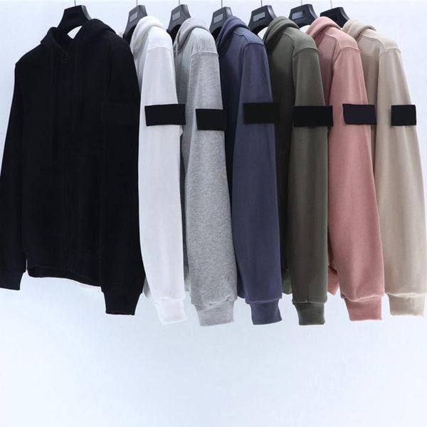 

island windbreaker coats street designer zipper hoodies luxurys brand sweatshirt with hood hoody casual men and women the clothes, Black