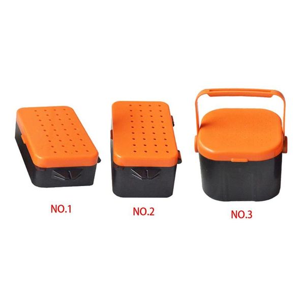 

1pcs s/m/l size worm box breathable plastic fishing bait storage case live earthworm lures boxs carp tackle accessories