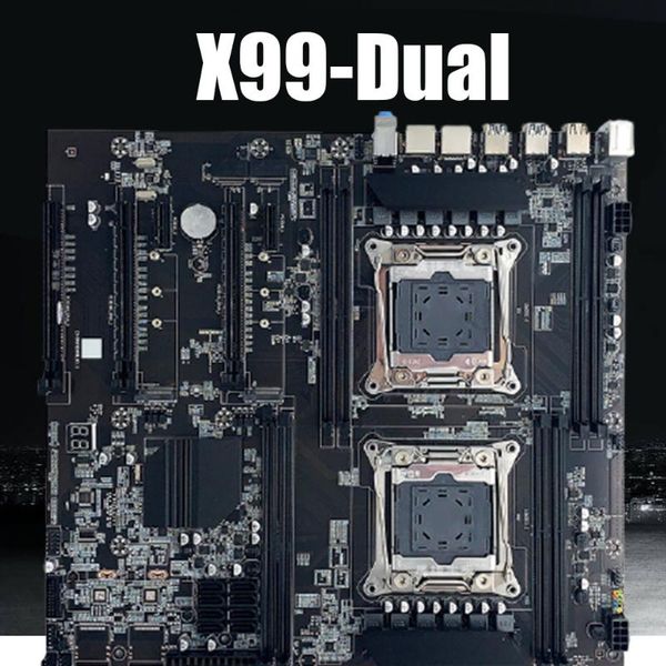 

motherboards x99 dual server computer motherboard lga2011-3 cpu 8 ddr4 memory 256g pci-e 16x sata2.0 nvme m.2 interface game mainboard modul