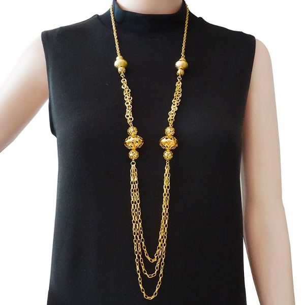

chains design multi-layered long necklaces women gold chain necklace bohemian neclace, Silver