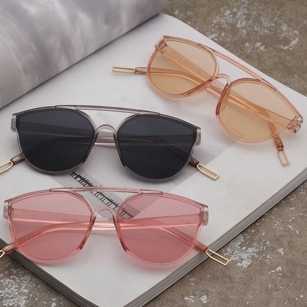 

sunglasses transparent for women/men 2021 fashionable harajuku street style shades sun glasses casual vintage uv400 eyewear, White;black