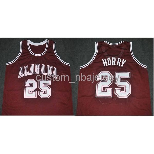 Männer Frauen Jugend ALABAMA COLLEGE ROBERT HORRY ROAD CLASSICS BASKETBALL JERSEY mit individuellem Namen und beliebiger Nummer genäht