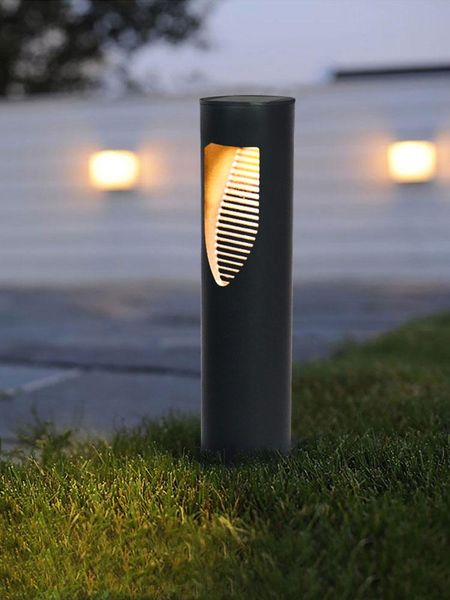 

modern simplicity led solar lawn lamp garden light waterproof outdoor courtyard villa landscape bollards lamps