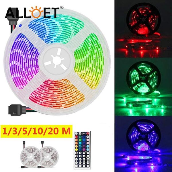 

strings smd 3528 led strip light rgb flexible tape ribbon lamp with remote control for tv deskscreen decorative backlight