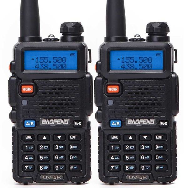 1 oder 2 Stück Baofeng BF-UV5R Amateurfunk tragbares Walkie-Talkie Pofung VHF/UHF-Radio Dualband Zweiwegradio