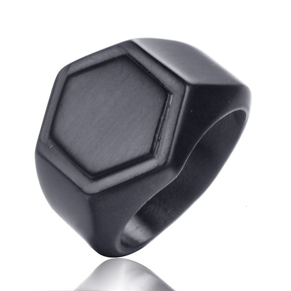 

delicate ring stainless steel jewelry men's domineering titanium, Silver