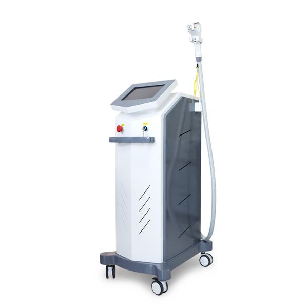 

professional 808nm 755nm 1064nm three wavelength diode laser hair removal machine 20 million s with ce suitable for any skin, Black