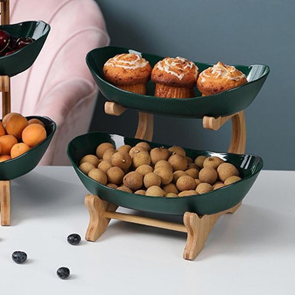 

dishes & plates luxury oval fruit serving bowl shelves display stand of living room
