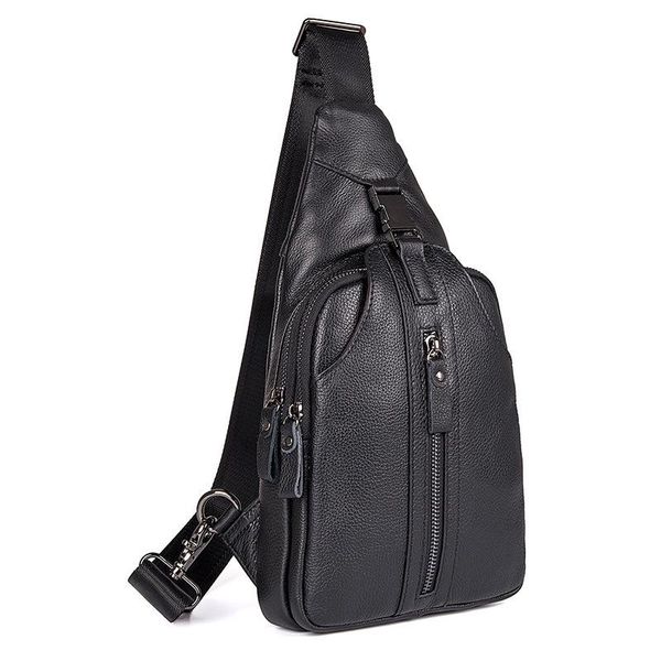 

j.m.d real leather men's chest bag trend fashion single shoulder messenger handbag waist bags