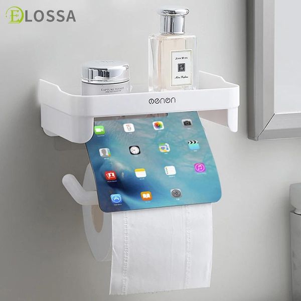 

bath accessory set elossa toilet paper holder wall mount towel rack multi-function roll tissue shelf wc bathroom accessories