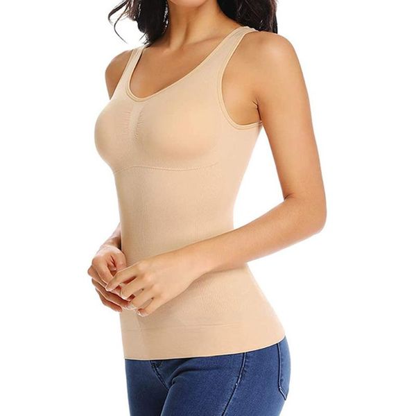 

yoga outfit shaper slim up lift plus size bra tank women body removable underwear slimming vest corset shapewear